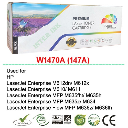 ตลับหมึก LaserJet Enterprise MFP M635fht/ M635h/ M635z/ M634 (147A) 10.5K Compatible