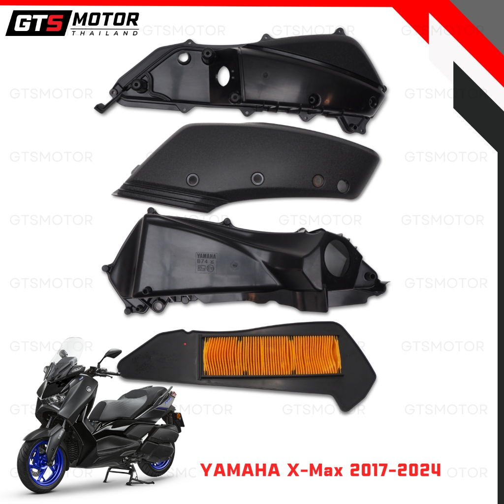 Hàng thật 100%!! Bộ bình lọc không khí và lõi lọc không khí cho Yamaha Xmax (X‑Max) các năm 2017‑2024, hàng thật, nhập gốc từ trung tâm.
