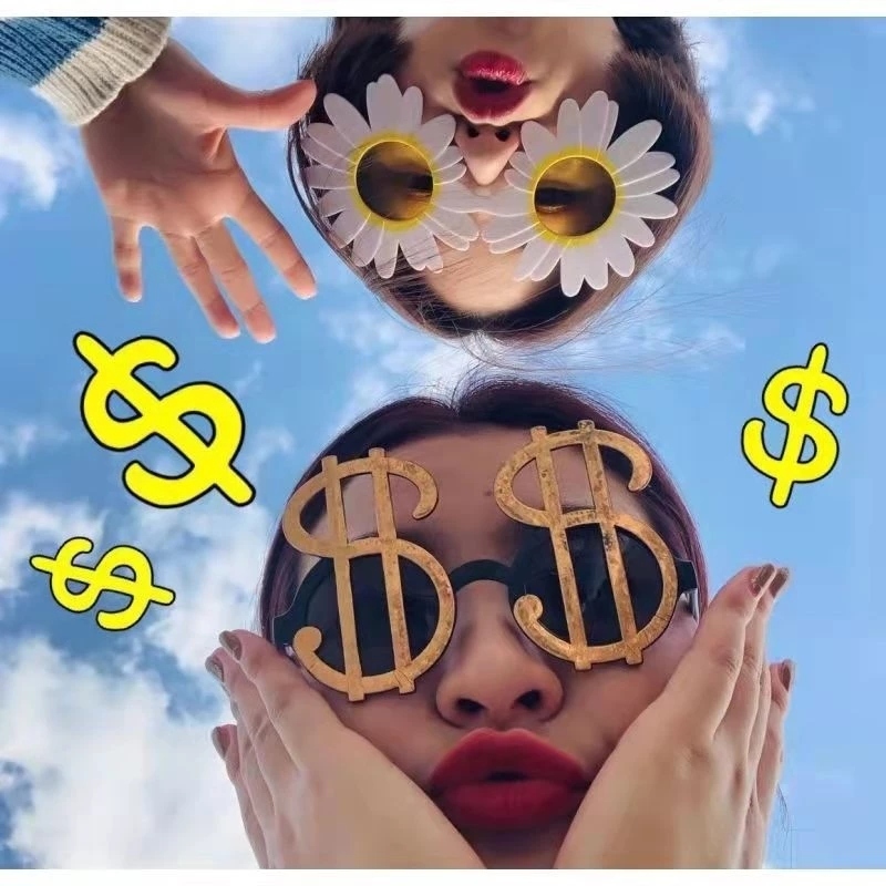 Sunglasses party glasses แว่นตาปาร์ตี้  แว่นตา แว่นตากันแดดหญิงแว่น ราคา ถูกที่สุด ดีลบีเคเค แกลเลอรีภาพที่ 4
