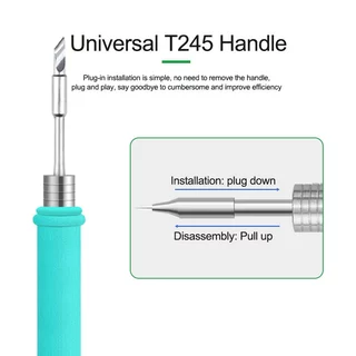 ปลายหัวแร้งบัดกรี T245 (I/IS/K/SK)อุณหภูมิสูงสุด: 450 องศา ขนาด: ประมาณ 100x 4.5มม