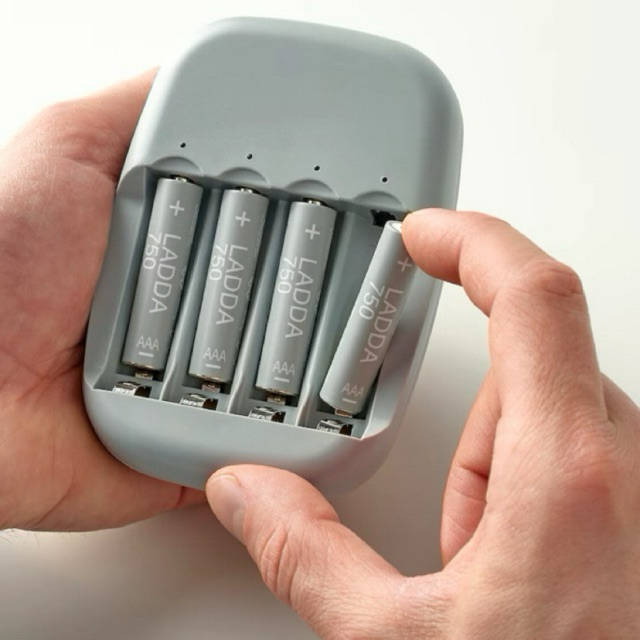 LADDA ลัดด้า แบตเตอรีชาร์จไฟได้, HR03 AAA 1.2V, 750mAh