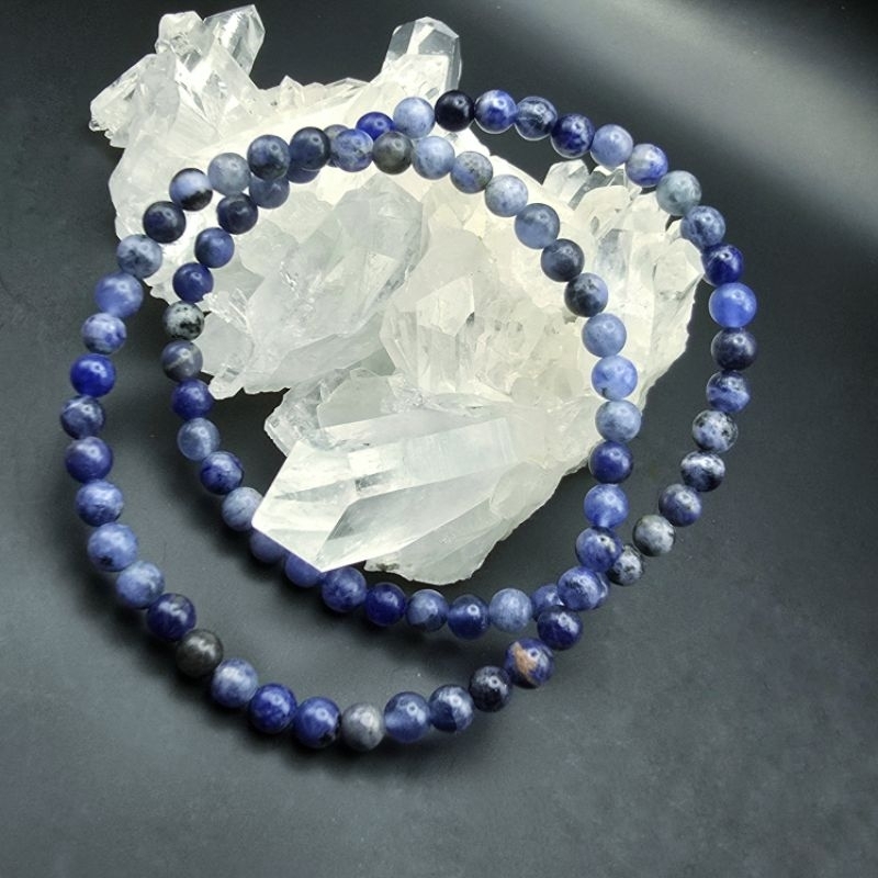 🩷พร้อมส่ง🩷 กำไลหินมงคลโซดาไลท์ (Sodalite) "หินแห่งตรรกะ"
