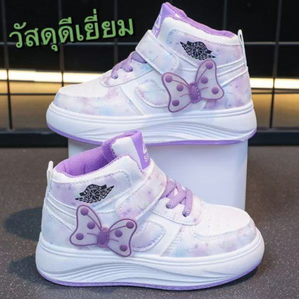 รองเท้าผ้าใบผู้หญิงเด็กเเฟชั่น ใส่ง่ายหนังนิ่ม กระชับเท้า  เบาสบาย ใส่ได้ทุกโอกาส พร้อมส่ง รุ่นA753