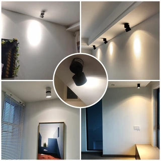 🔥3 สี🔥 ไฟดาวน์ไลท์ LED โคมดาวน์ไลท์แบบพับได้ โคมไฟเพดาน Downlight เหมาะสำหรับห้องนั่งเล่น ห้องครัว ร้านค้า และสำนักงาน