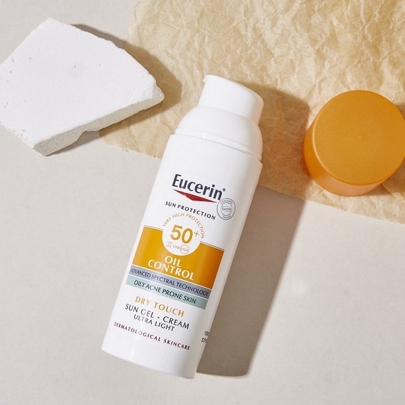 ยูเซอริน Eucerin Sun Dry Touch Oil Control Face SPF50+ PA++++ 50ml กันแดดคุมมัน เนื้อบางเบา สำหรับผิวหน้า
