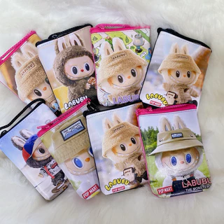 กระเป๋าคล้องคอใส่เหรียญเด็กผู้ชาย มีเชือกสำหรับคล้องคอ ขนาด 8*11 ซม.