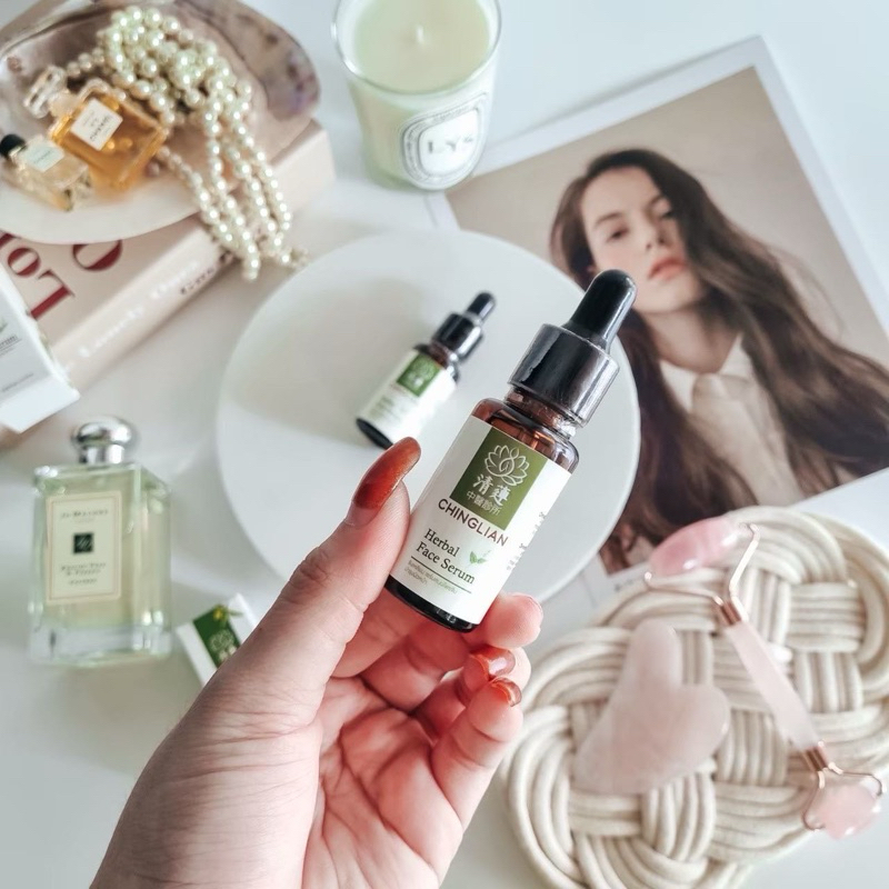 CHINGLIAN HERBAL FACE SERUM PACK2 (not include Guasa stone and rolling stone)