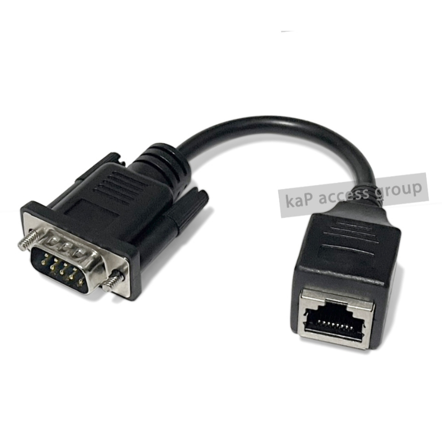 DB9 serial Port rs232 male 9 pin to lan rj45 8 pin Extender converter adapter cable (10cm.) สาย ซีเร