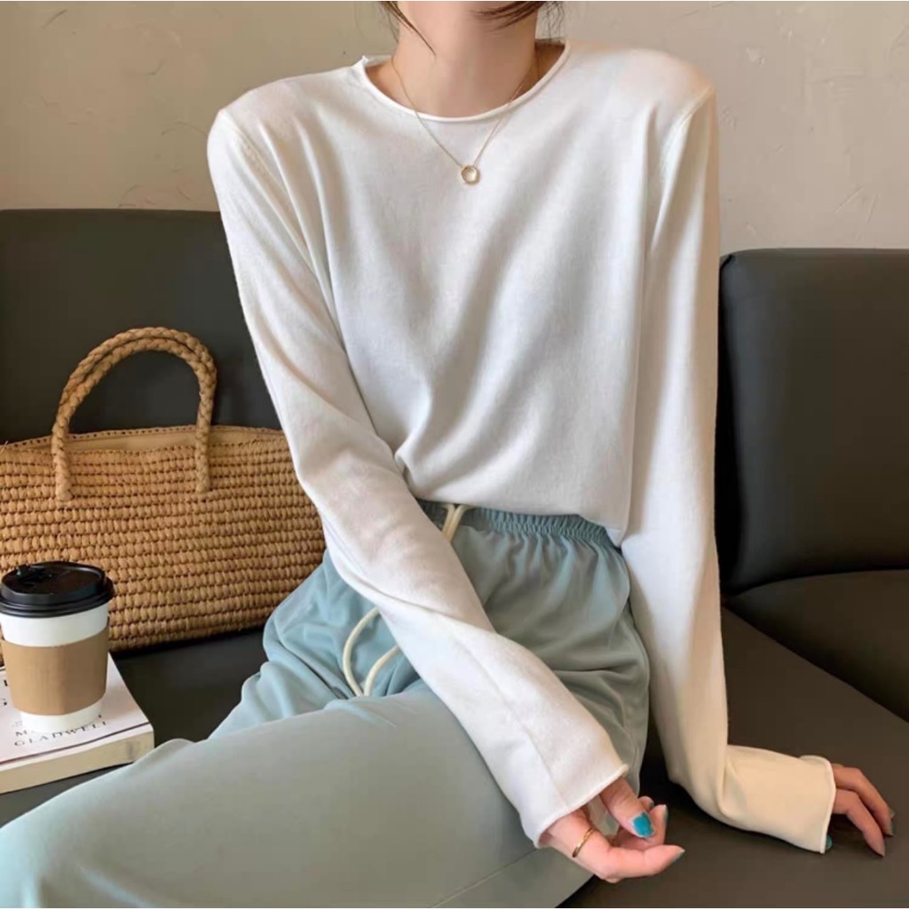 📌Alva📌เสื้อแขนยาว ผ้าถัก สไตล์นิช หรูหราเบา หลายสี #M24