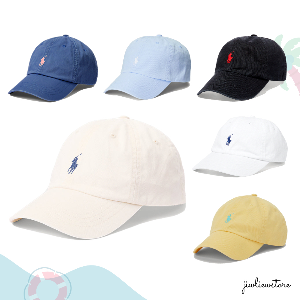 Ralph Lauren Chino Baseball cap (ไซส์ผู้ใหญ่ - adult size) สินค้าแท้ ใหม่ ป้ายห้อย