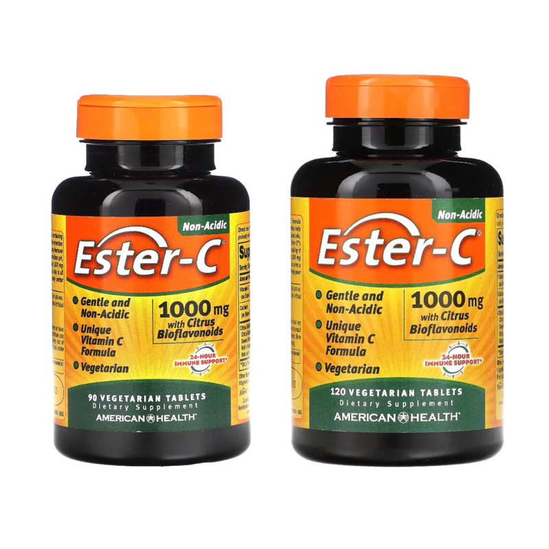ล็อตใหม่ exp 28/29 vitamin c American Health Ester-C พร้อมชิตรัสไบโอฟลาโวนอยด์ ขนาด 1,000 มก.