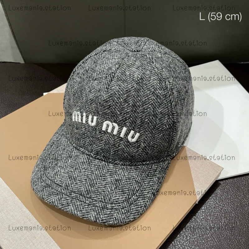 👜: New!! Miu Miu Cap/Hat‼️ก่อนกดสั่งรบกวนทักมาเช็คสต๊อคก่อนนะคะ‼️