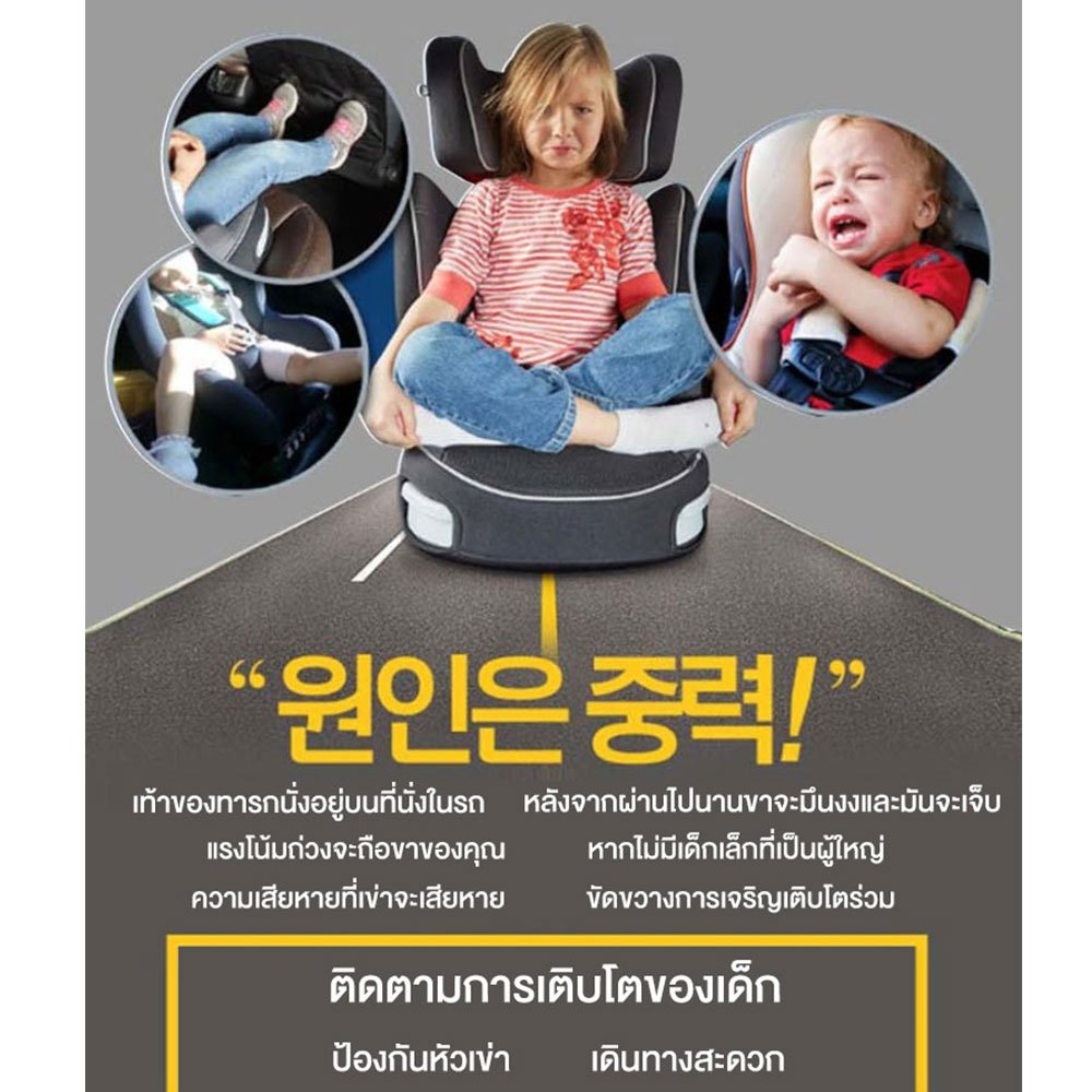 ที่พักเท้าเด็ก ที่พักเท้าสำหรับคาร์ซีท carseat footrest ถปรับองศา & ความสูงได้ การปรับและใช้งานง่าย รูปที่ 6