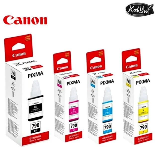⚡️ส่งไวใน ⚡หมึกเติม CANON INK # GI-790 หมึกขวดแท้ 4 สี BK / C M Y สำหรับ Pixma G1000/2000/3000/4000/1010/2010/3010/4010​