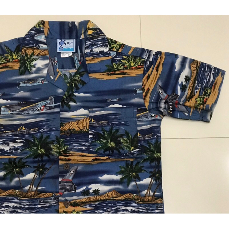 เสื้อเชิ้ตแขนสั้น RJC 🏖🏝⛱ made HAWAII USA🇺🇸 กระสอบญี่ปุ่นแบรนด์แท้มือ2