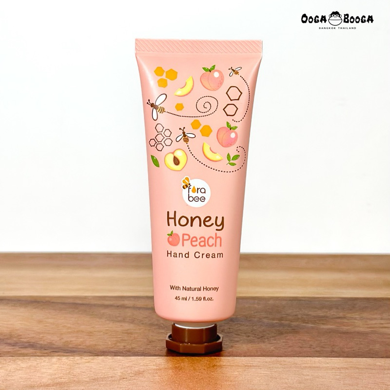 ครีมบำรุงมือ ครีมทามือ สูตรน้ำผึ้งผสมพีช 45ml. Fora Bee Honey Peach Hand Cream แฮนด์ครีม