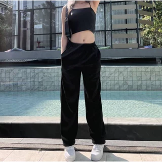 Fancy Fashion กางเกงลำลองสตรี กางเกงวอร์ม ายกางเกงขายา เอวสูงเพื่อแสดงความผอม 3 สีให้เลือก มีไซส์ M-2XL