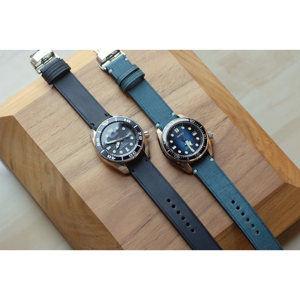 TYME strap สายนาฬิกาหนังอิตาลี รุ่น  WICK IV มาพร้อมกับ บัคเคิล Deployment Buckle Clasp สีทองเงา รับประกัน 1 ปี