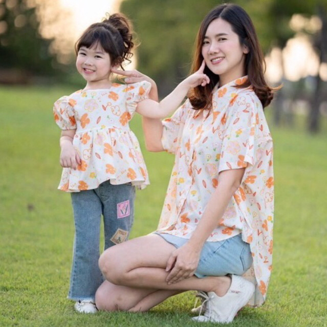 เหมาแม่ลูก : Used ชุดเซ็ต Tilly Milly แม่ลูก 3T รวม 3 ชิ้น