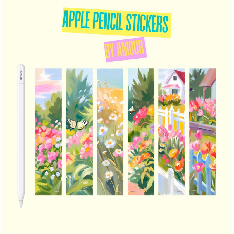 Apple Pencil Stickers by AMOUR สติกเกอร์ติกปากกาไอแพด