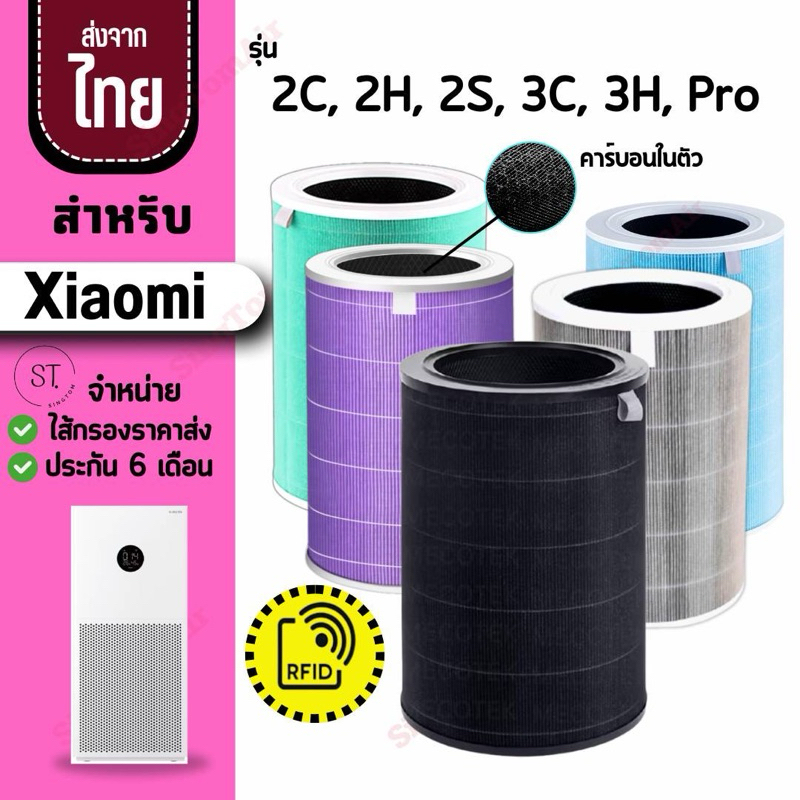 ไส้กรองอากาศ Xiaomi Hepa H13 Purifier Filter ไส้กรองxiaomi รุ่น2S 2C 2H Pro 3C 3H