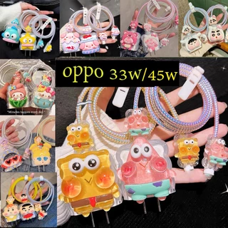 【ส่งจากไทย มาใหม่ 】เคสสายชาร์จ สำหรับ ออปโป oppo 33w/45w สายชาร์จ ลายการ์ตูนน่ารัก Cable Bite