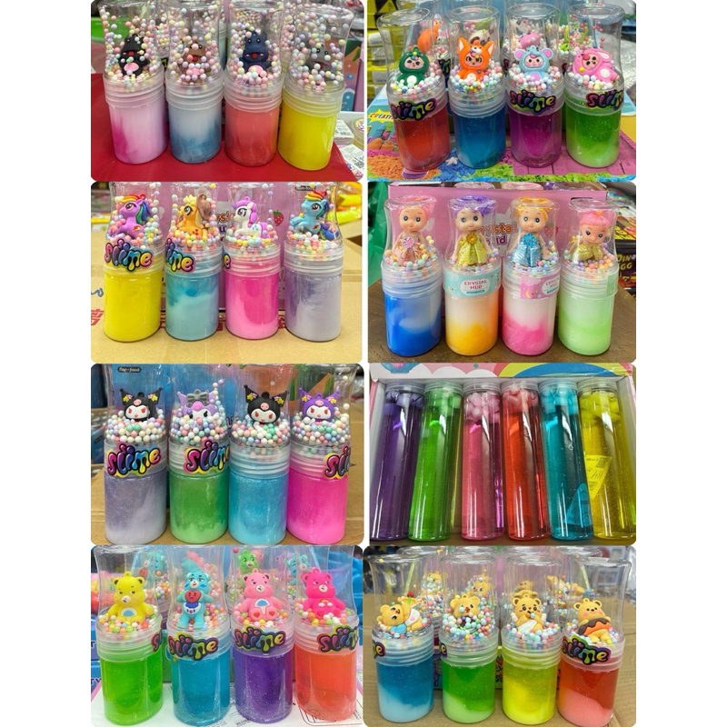 สไลม์ของเล่น คละแบบ สไลม์ยูนิคอร์น  สไลม์การ์ตูน ไม่ติดมือสีสดใส!! สไลม์ ของเล่นเด็ก สไลม์ สไลม์กากเพชร