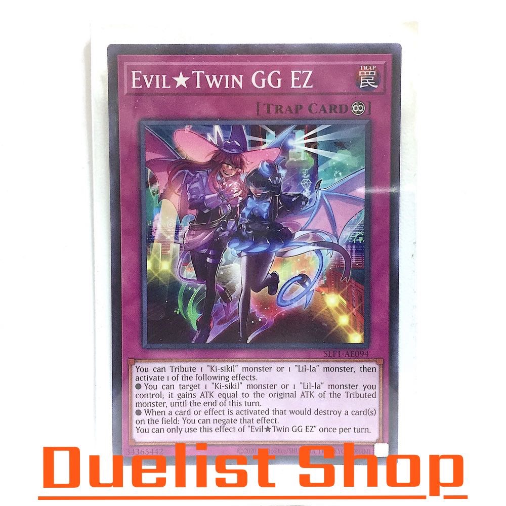 Evil★Twin GG EZ (N) Trap [Continuous] ชุด SLF1-AE094 การ์ดยูกิโอ (Yu-Gi-Oh!) OCG Asia EN