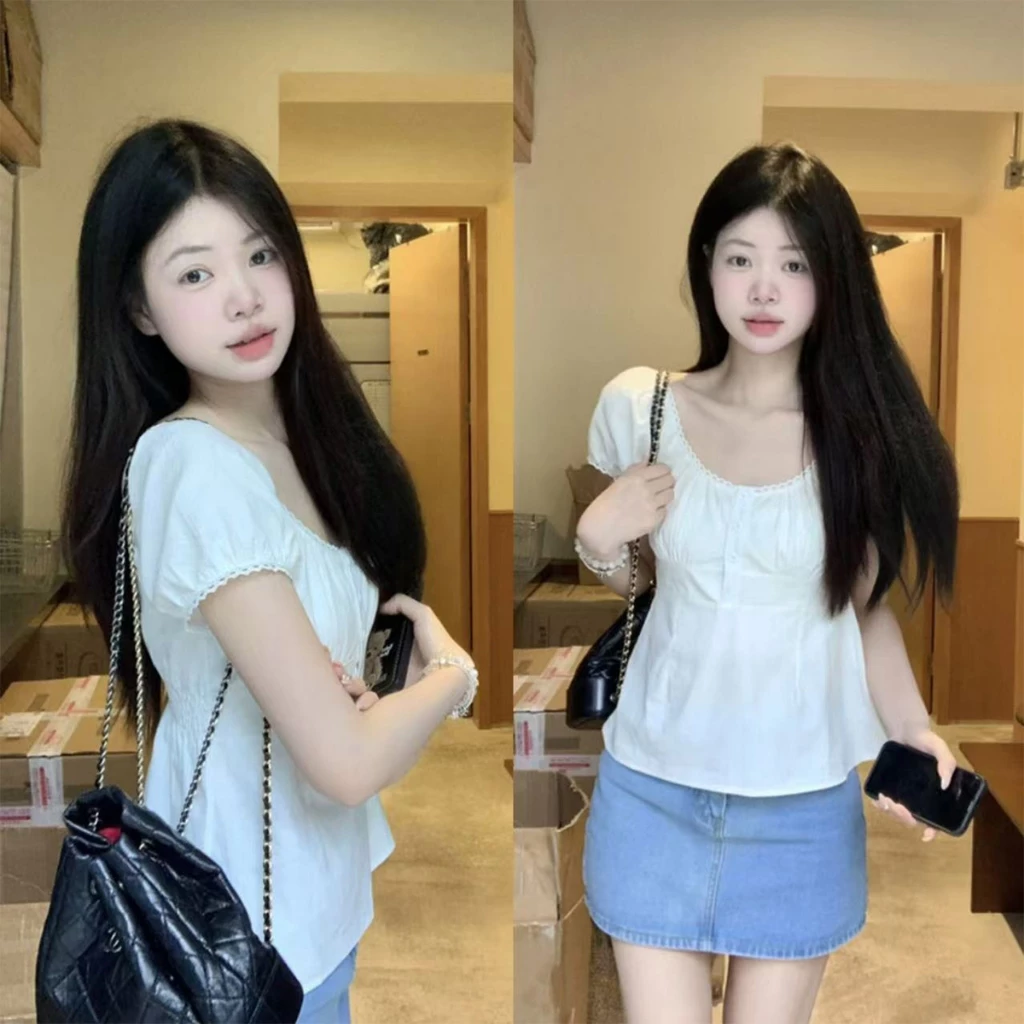 เสื้อยืดแขนสั้นสีขาว ดีไซน์มินิมอล เหมาะกับทุกโอกาส