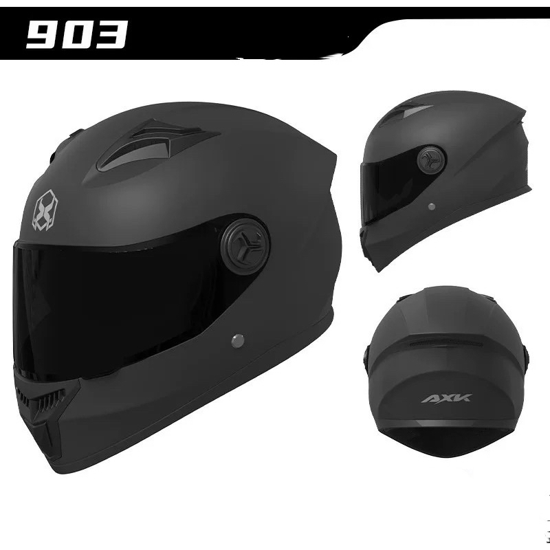 สินค้าพร้อมส่ง หมวกกันน็อค ออกแบบกระจกสองอัน สกันหมอกทนต่อการสึกหรอ กันแสงสะท้อนหมวกกันน็อคเต็มใบ54-62cm