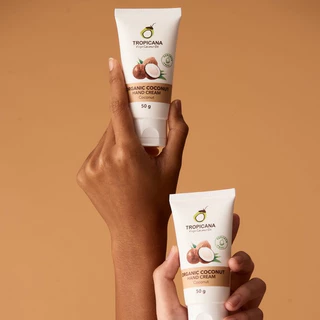 Tropicana | ทรอปิคานา ครีมน้ำมันมะพร้าว บำรุงมือ กลิ่น COCONUT | Non Paraben 50 G
