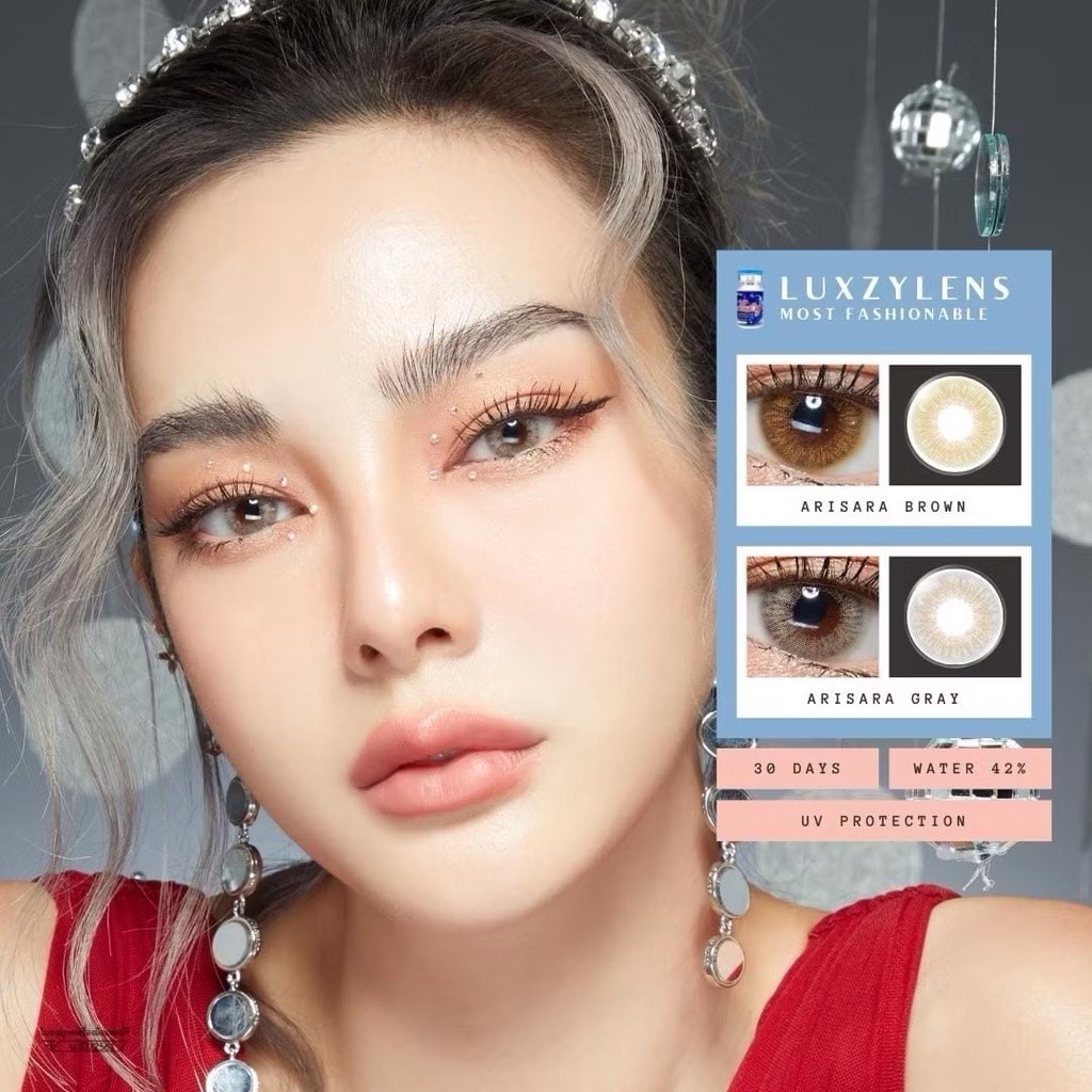 ❤️ Luxzy : Arisara 💎 สายตาปกติ -5.00 ขนาด มินิ size S