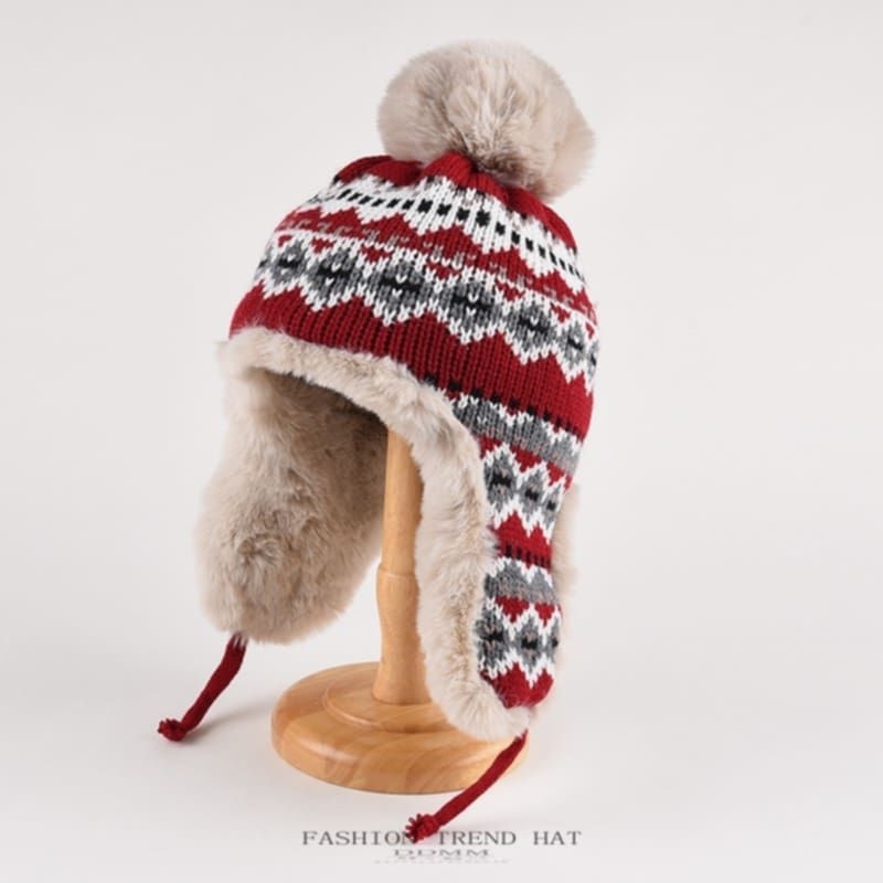 หมวกกันหนาวบุขนปิดหู 🇹🇭ส่งจากไทย **ใส่ได้ศีรษะไม่เกิน 56 ซม.เท่านั้น** - รูปที่ 3