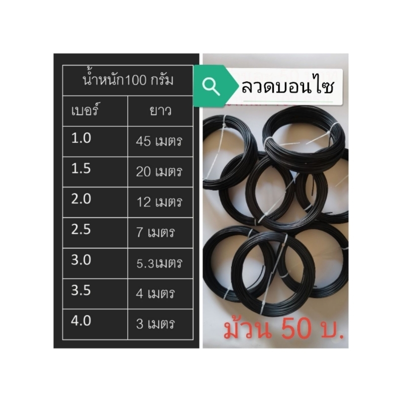 ลวด​บอน​ไซ​ 100​ กรัม​ สีดำ​ ลวดดัดต้นไม้