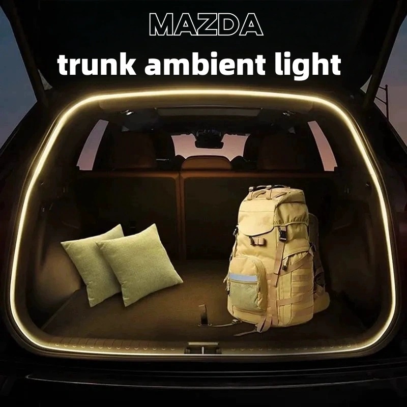 MAZDA MAZDA2 3 CX5 CX30 CX3 BT-50PRO CX8 MX5 CX9 ไฟท้ายรถ Trunk บรรยากาศโคมไฟรถ Trunk Camping ไฟ LED