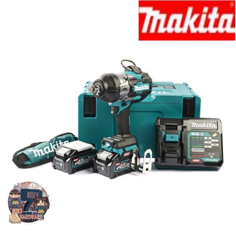 MAKITA รุ่น TW001GM204  ชุดบล็อกไร้สาย 40 โวลต์ ขนาด 19 มม. (3/4 นิ้ว)(รวมแบตเตอรี่และแท่นชาร์จ)

