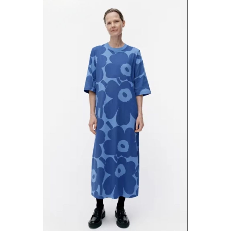 Marimekko Midia Unikko Dress เดรสยาวลายดอก พร้อมส่ง แท้100%