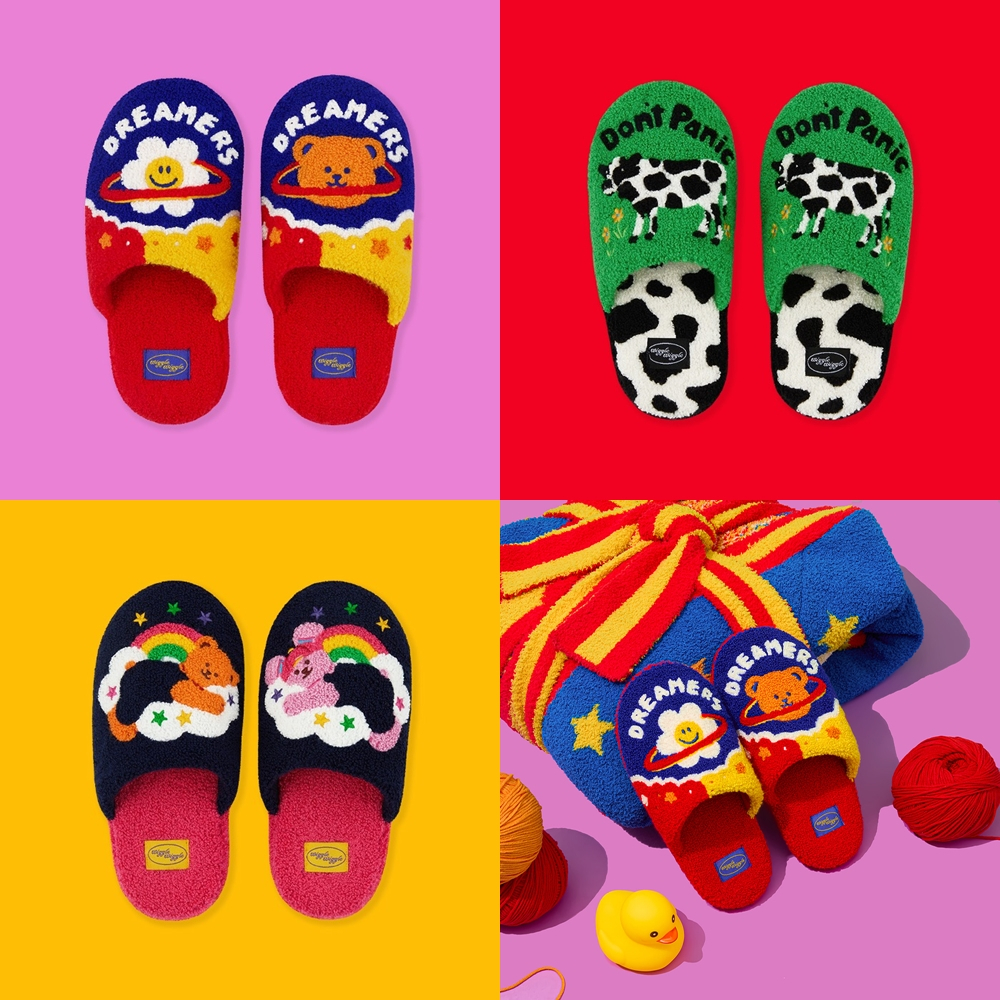 ( พร้อมส่ง ) Wiggle Wiggle Kids Terry Home Slipper รองเท้าเดินในบ้านสำหรับเด็ก
