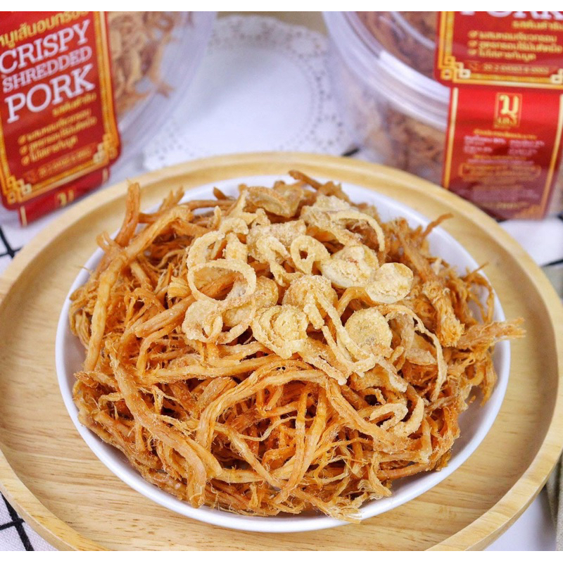 หมูฝอย ทอดอบกรอบ ไร้น้ำมัน 100 กรัม