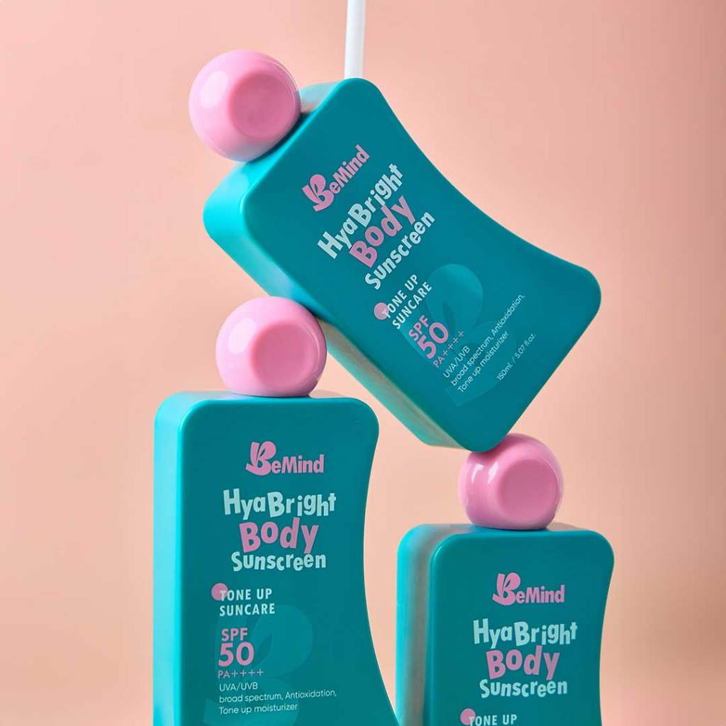 (พร้อมส่ง/ของแท้) BeMind Hya Bright Body Sunscreen SPF50 PA++++ 150ml กันแดดทาตัว
