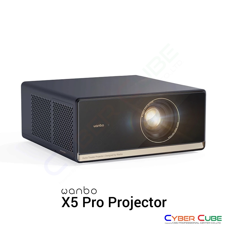 Wanbo X5 Pro Projector 1080P (รองรับการเล่นไฟล์ 4K) โปรเจคเตอร์ ระบบปฎิบัติการ Google TV