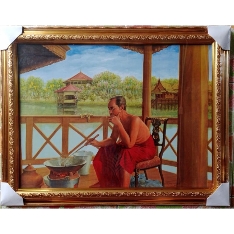 กรอบรูปกระจกพร้อมภาพ ร.5 ขนาด 18*23 นิ้ว