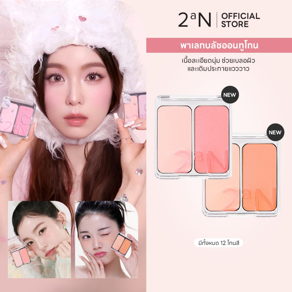 2aN DUAL CHEEK 9 g. บลัชออนทูโทน