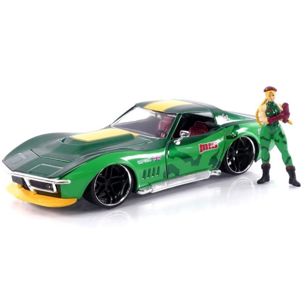 Pre-order 🏎️ Jada โมเดลรถ โมเดลรถยนต์ Street Fighter Cammy 1969 Chevrolet Corvette Stingray ZL1 1:24