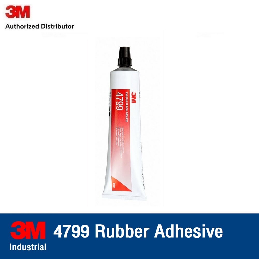 3M กาวติดขอบยางทั่วไป อุดรอยรั่วต่างๆได้ดี สีดำ, 4799 Black, 5 Oz Weatherstrip Adhesive