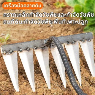 คราด คราดหญ้า คราดเหล็ก 7ฟัน คราดถากหญ้า คาดหญ้า คราดเหล็ก คาดหญ้าเหล็ก คราด อุปกรณ์ทำสวน
