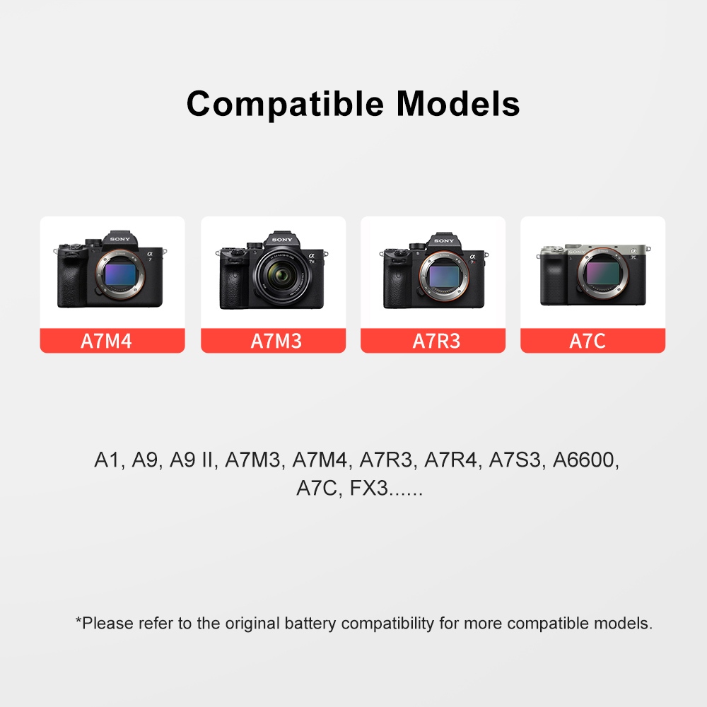 Kingma SONY NP-FZ100 รุ่นชาร์จแบตเตอรี่ได้ในตัวผ่านสาย USB (FZ100) (ประกันศูนย์ 1 ปี)