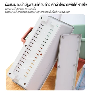 กระถางพลาสติกแบบยาว 43*19*15cm พร้อมถาด กระถางทรงสี่เหลี่ยม ปลูกผัก เรซิน