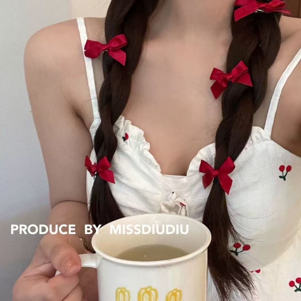 พร้อมส่ง โบว์ดำติดอก โบว์ดำไว้อาลัย โบว์แดง โบว์ติดผมตรุษจีน คริสมาสตร์ พส.จีน โบว์DIy เครื่องประดับผม ที่คาดผม กิ๊บ ราคา ถูกที่สุด ดีลบีเคเค แกลเลอรีภาพที่ 4