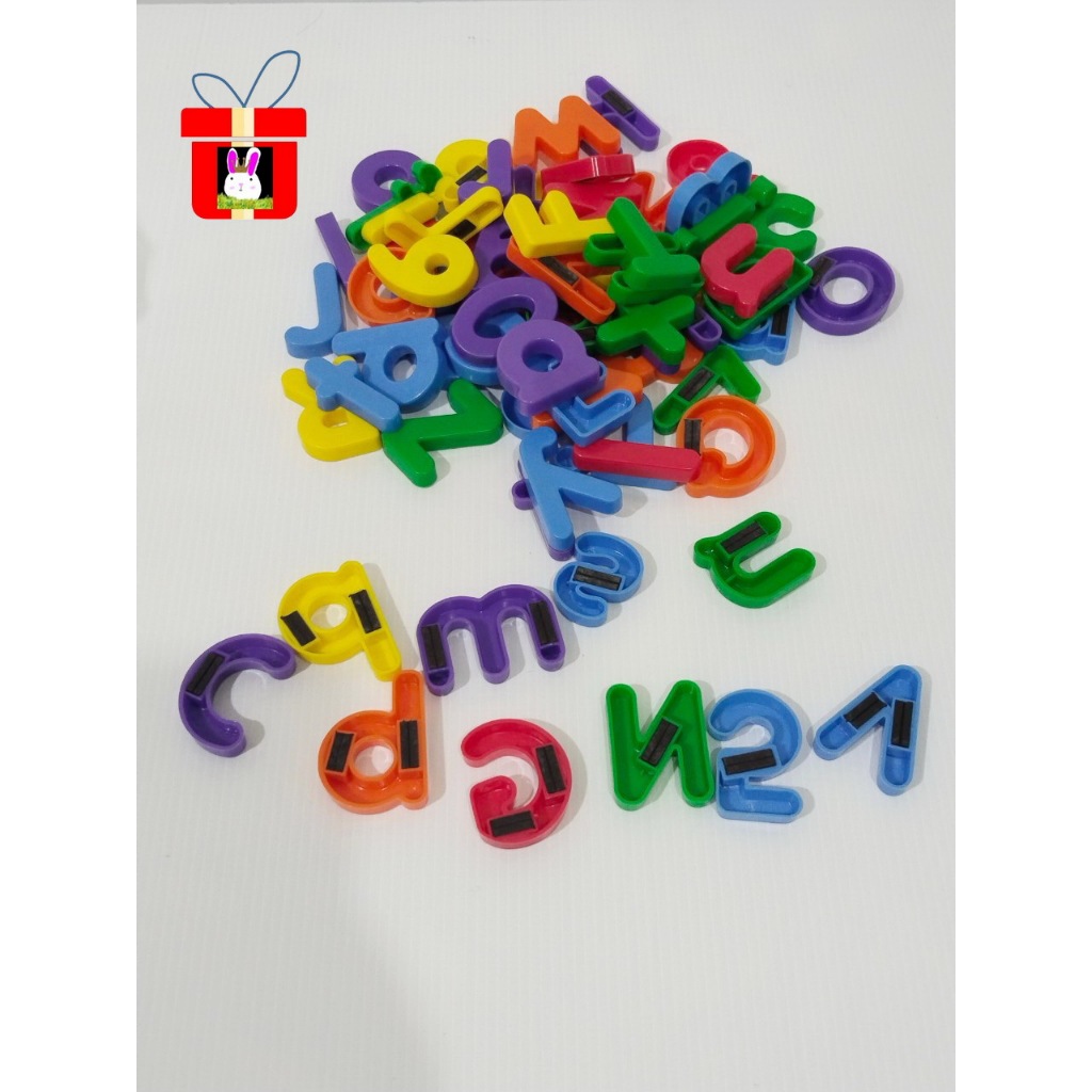 ตัวต่ออักษร ABC แม่เหล็กด้านหลัง ของเล่น สร้างจินตนาการ เสริมพัฒนาการ